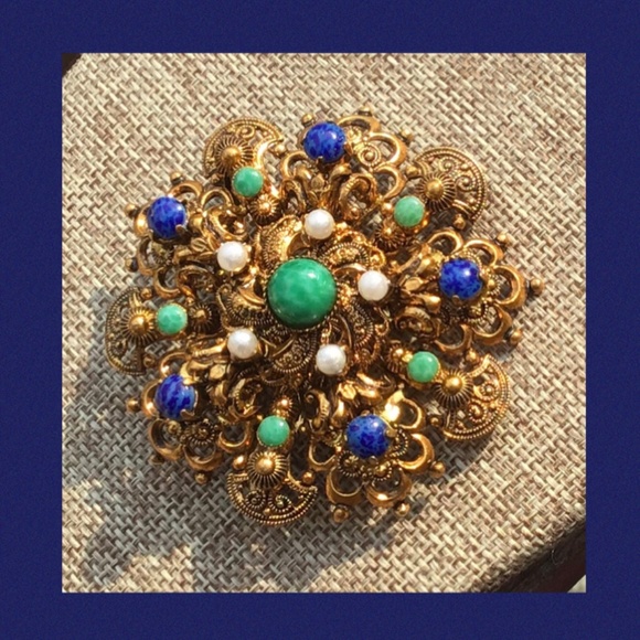 1950 Filigree Brooch - Picture 7 of 7